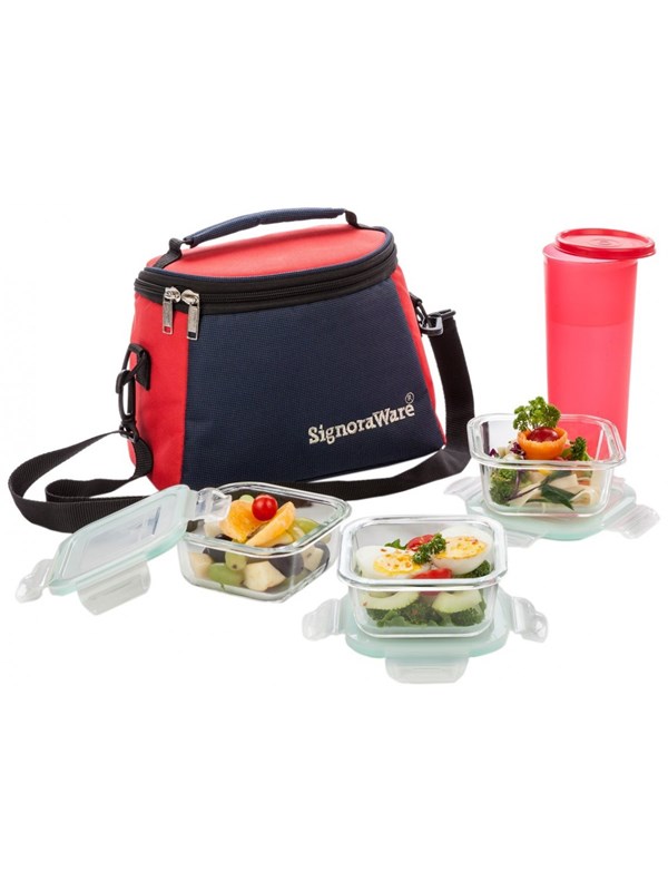 Signoraware Best Glass Lunch Box Set With Bag Buy Signoraware Best
