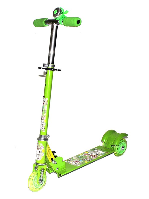 Skate Scooter With Shock Absorbers with Light up Wheels and Height