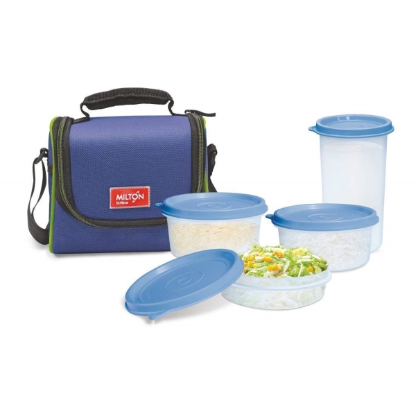 Milton Full Meal Combo 3 Containers Lunch Box With Tumbler (Color may