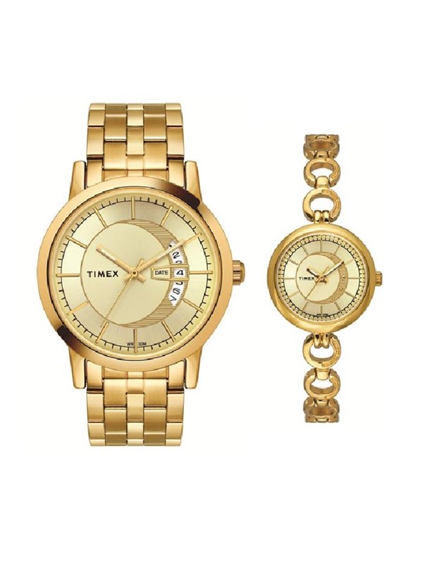 Timex Golden Couple Combo Watch TW00ZR029 - Buy Timex Golden Couple ...